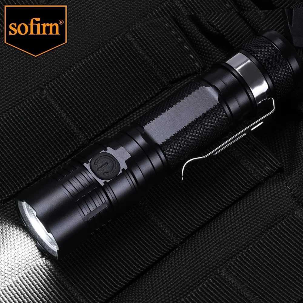 S11 Zoomable USB C Rechargeable 18650 LED Flashlight XPL 1200lm with Power Indicator and Magnet TailW251106