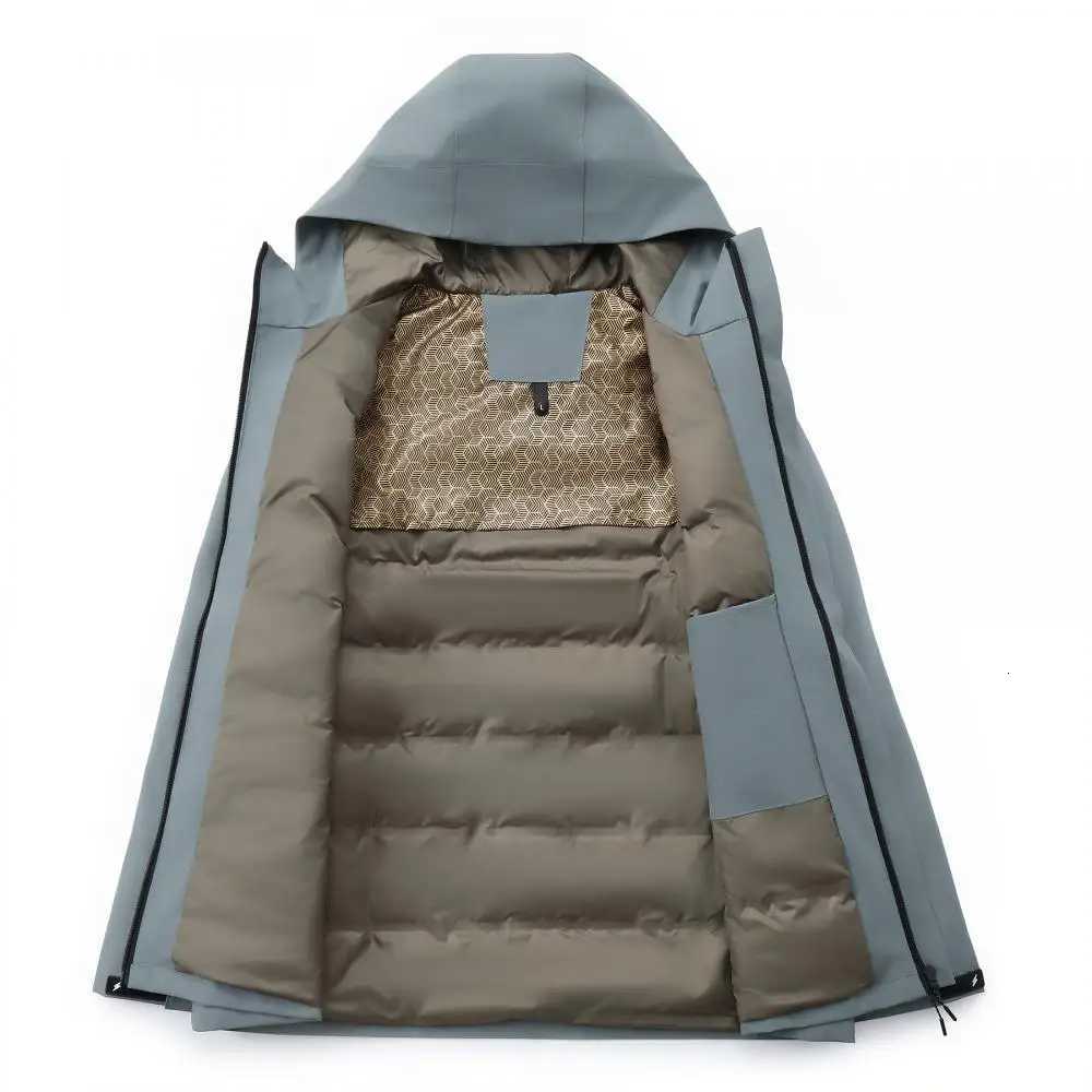 Graphene Heating Winter Jacket Waterproof Windproof Ski Coat Mountaineering Parka With Down Cotton Insulation Free CustomT251107