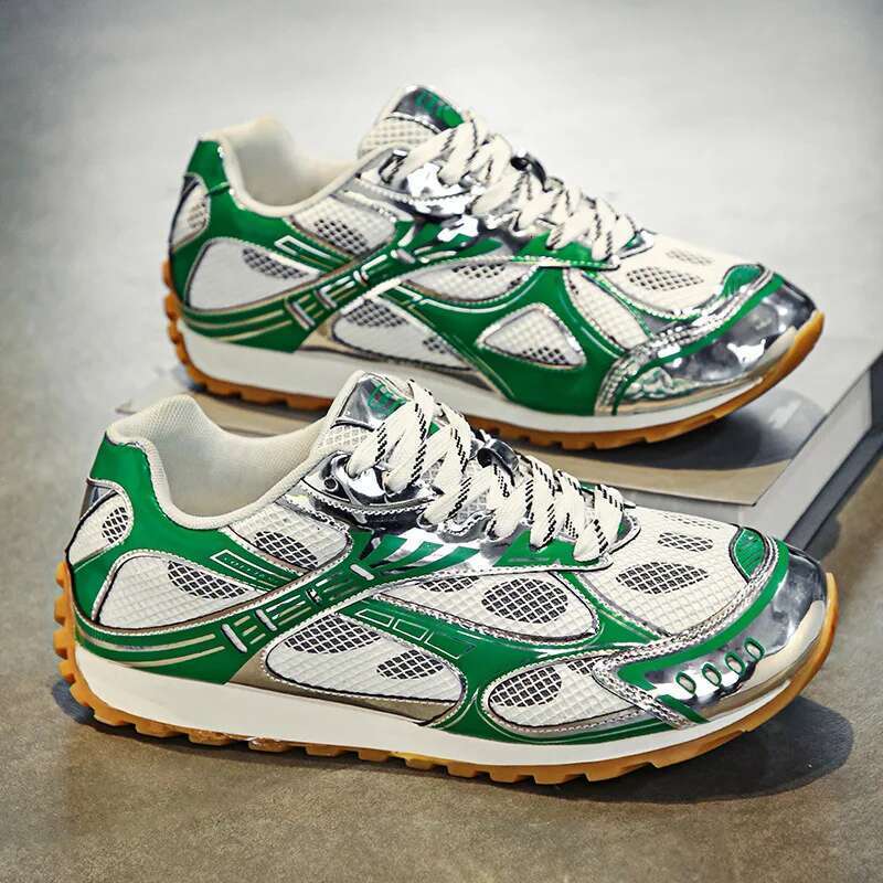 Trendy Casual Mesh Breathable Sneakers Non-slip Wear-resistant Men Platform Male Sport Shoes Tenis Mascuo