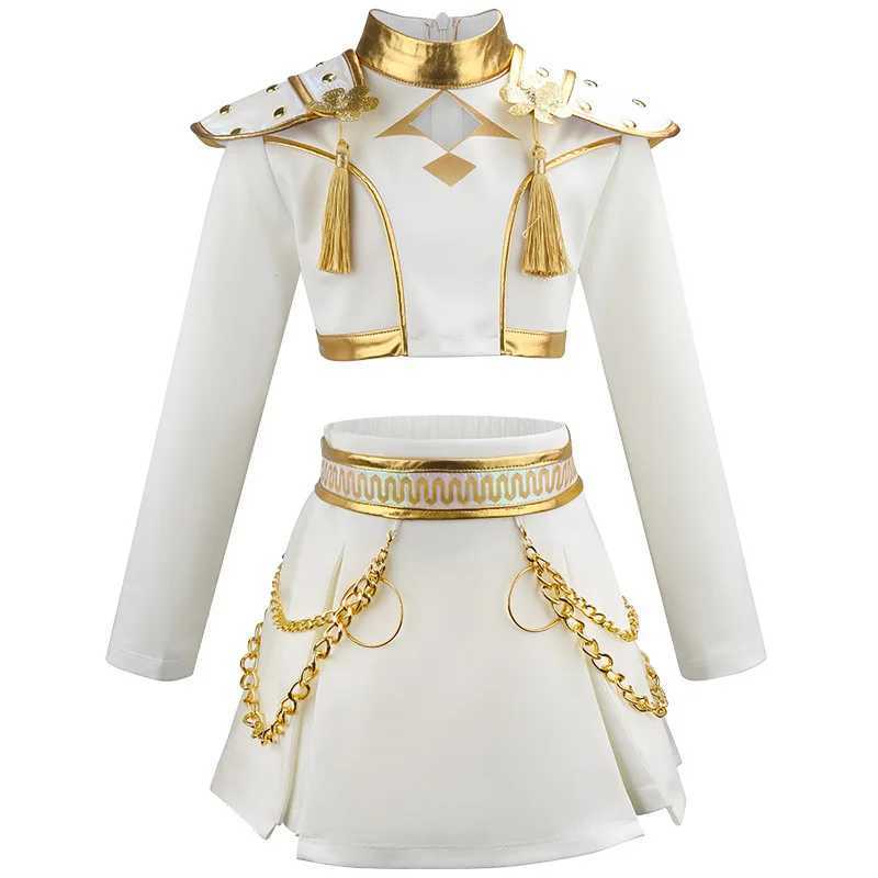 KPop Demon Hunter Zoey Cosplay Costume XMAS Uniform Idol Stage Show Zoey Costume Roleplay Party Clothing Tops Skirt Props Set K251107