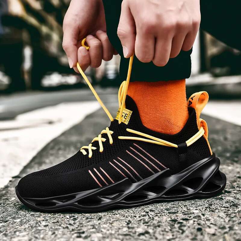 Hemmyi Couple Hot New Fashion Yellow Sneakers Comfortable Outdoor Mens Women Shoes Size 11 Support Dropshipping
