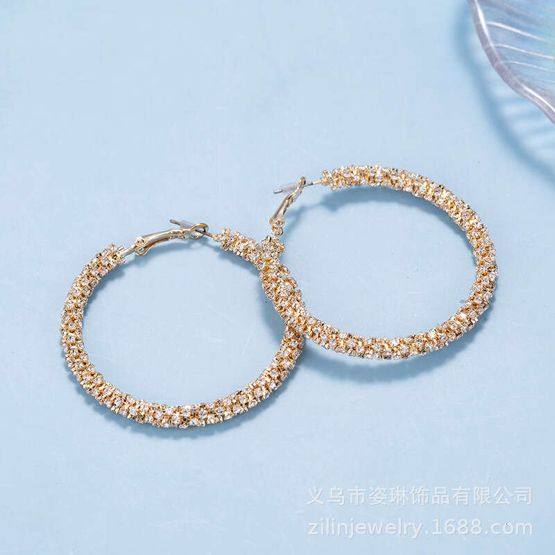 60MM Claw Chain NEW Water Dia Hot Style Large Loop Earclip Earrings Fashion OL