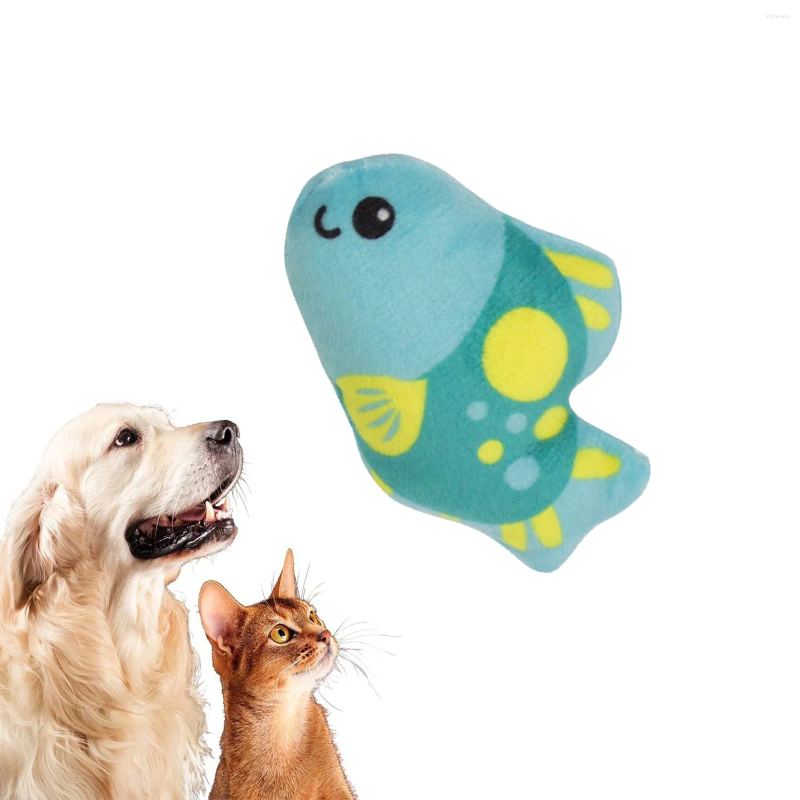 Update Soft Puppy For Teething Fish Plush Pet Toys Creative Tropical Running Compatible With Hine Exercise Heart Beat