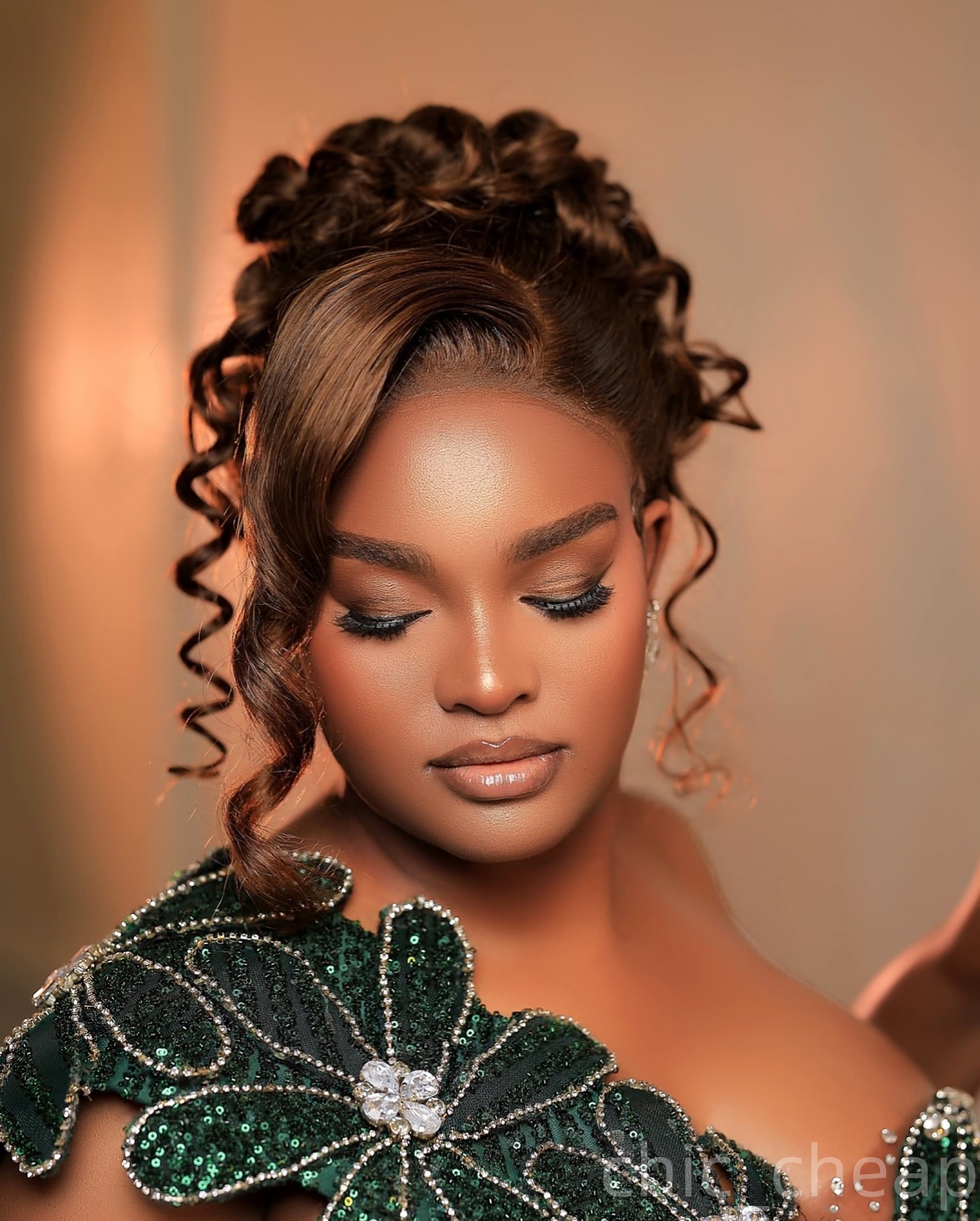 Mermaid Dark Green Prom Dresses 2026 Flowers Crystals One Shoulder Evening Formal Party Second Birthday Engagement Gowns Plus Size Dress For Special O