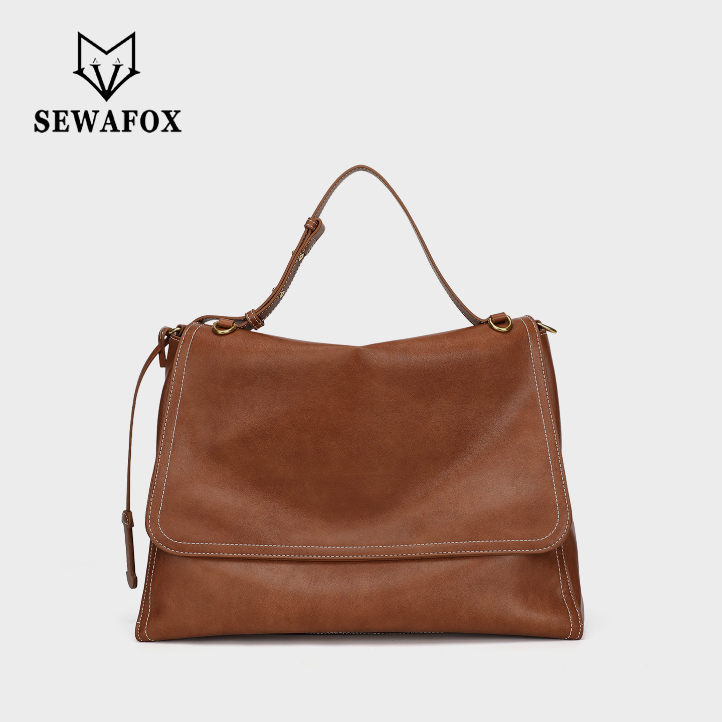 Sewafox commuting official documents, foreskin, large capacity backpack, single shoulder crossbody, computer backpack