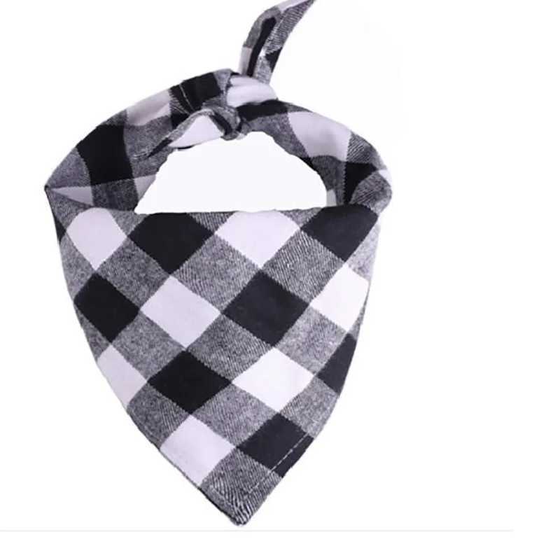 Classic red and black checkered pet dog bandage Kerchief pet dog accessories pet collar scarf Saliva dog towel M250406