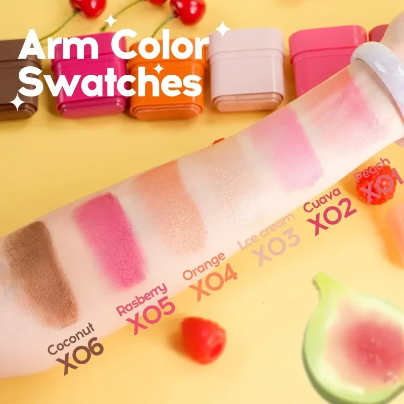 powder blush cream natural moisturizing lips and cheeks dual purpose blusher stick high gloss cosmetics makeup 250325