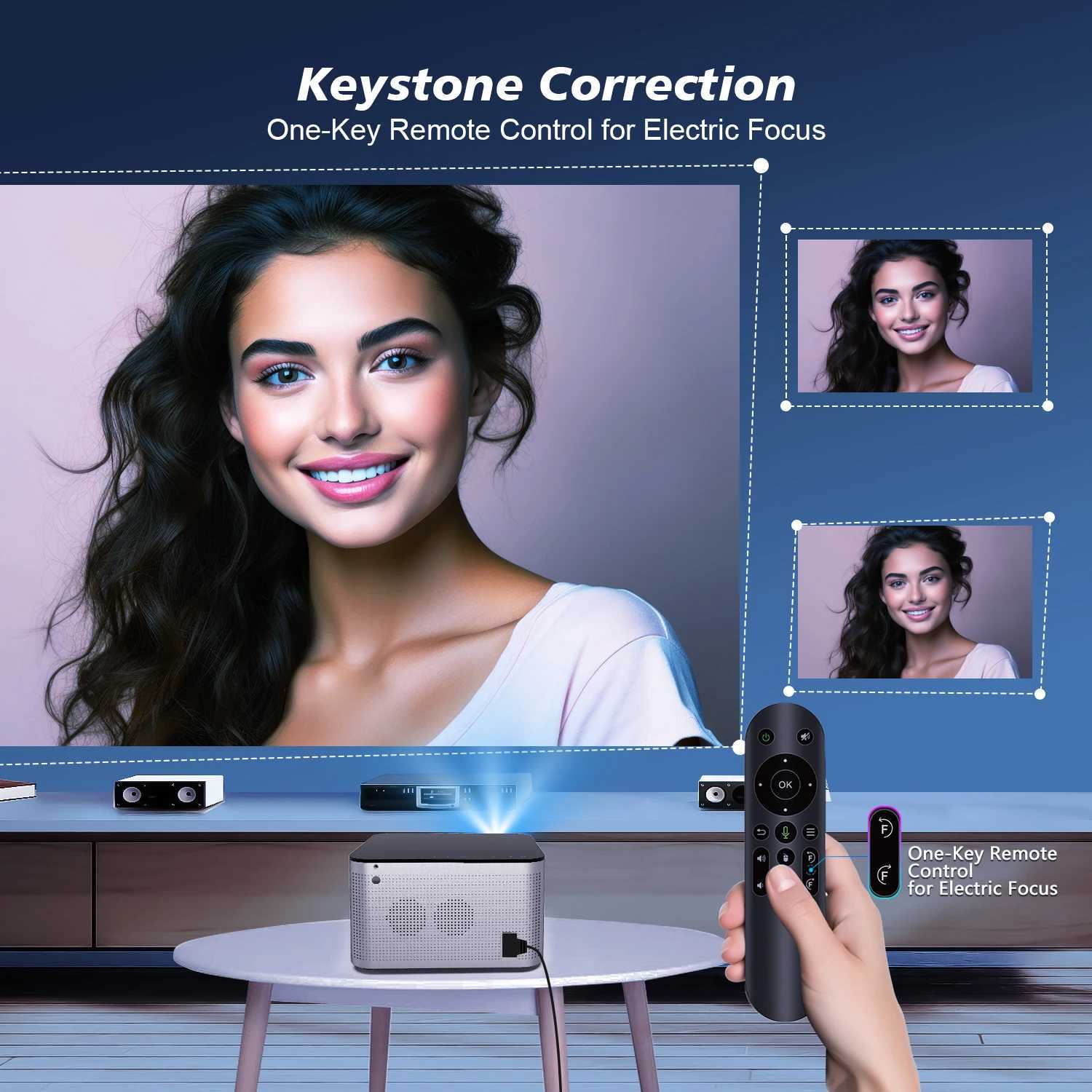 Magcubic HY350 Pro Projector Android 11 4K 1080P 580ANSI Wifi6 Voice Control Allwinner H713 Electronic Focus BT5.0 Home Projetor X250407