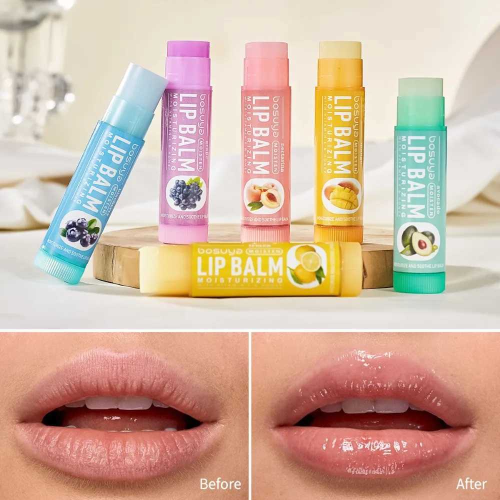 Multi fruit flavor moisturizing basic lipstick set makeup lipstick daily care men and women lipstick 6 piece set cosmetics W250407