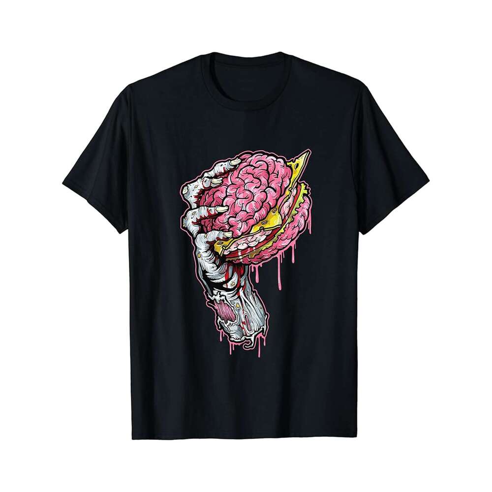 Designer T shirt Zombies Just Want Hugs Zombies Funny Graphic Tees 90s Kid Never Die - 220g Tshits