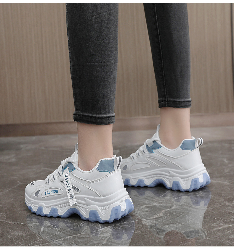 New Casual shoes women Dad Shoes fashion comfortable thick soled shoes breathable trendy sports shoes daily outdoor