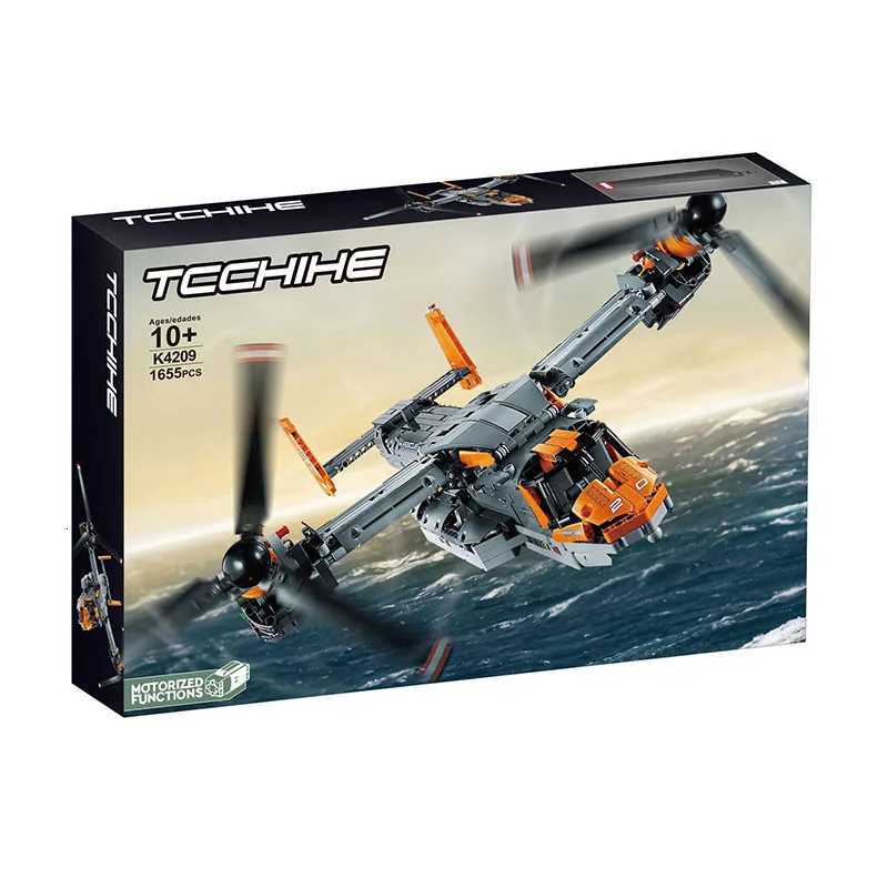 2025 NEW 42113 Model MOC Building Blocks Red Fighter MOD V-22 Overseas Helicopter DisplayBricks Toys Space Gift Y251107