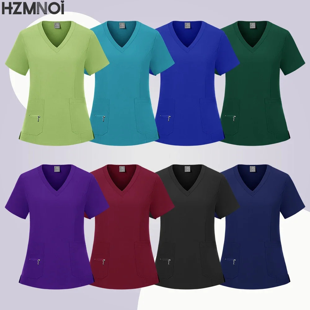 Multicolor Uniforms Women Hospital Nurse Scrubs Set Nurses Accessories Dental Clinic Beauty Salon Soft Workwear 250402