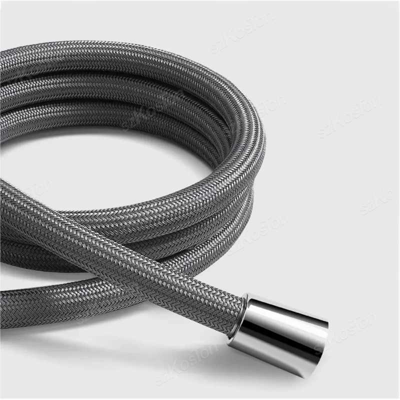 15/2M Nylon ible Shower Hose High Pressure Shower Tube GI/2 Universal Shower Pipe Bathro Accessories Y251107