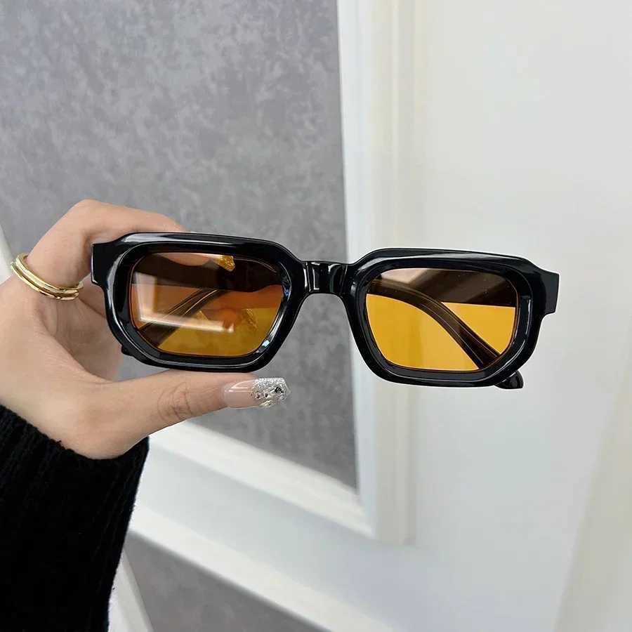 Luxurious Rectangle Sunglasses Women Men Fashion Brand Designer Casual Sun Glasses Female Male Plastic Outdoor EyewearC250411
