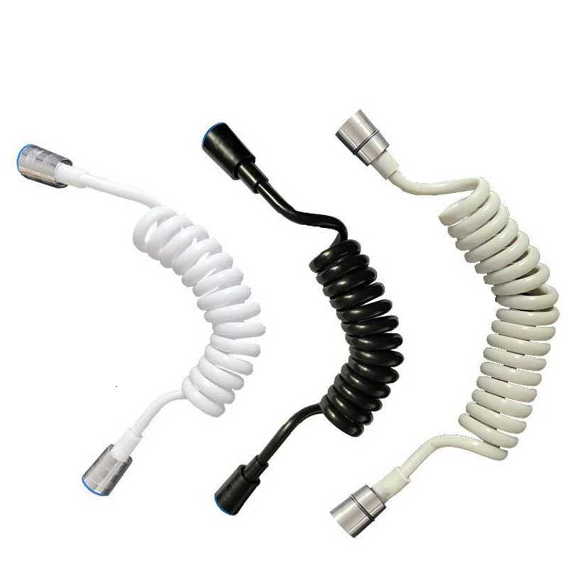 Telescopic Shower Hose Spiral Spring Hose Toilet Bidet Sprayer Telephone Line Plumbing Hose Bathro Accessories 150cm 200cm Y251107