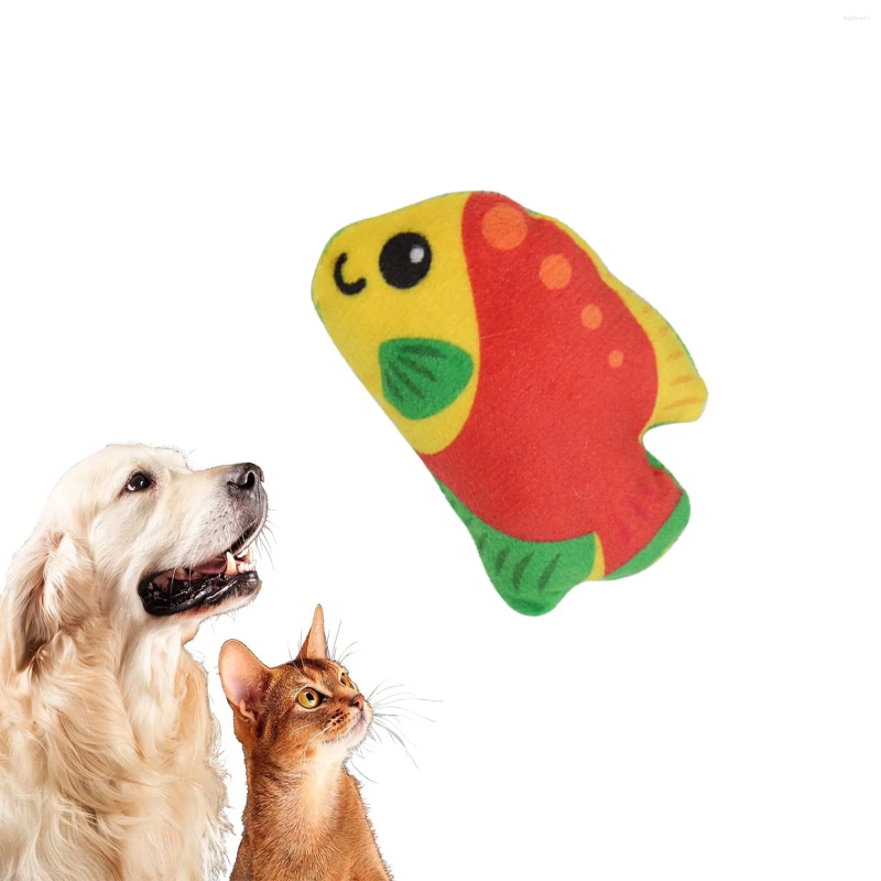 Update Soft Puppy For Teething Fish Plush Pet Toys Creative Tropical Running Compatible With Hine Exercise Heart Beat