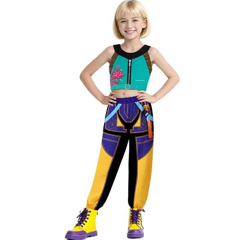 New K-POP Demon Hunter Cossplay Girls Costume Pop Singer Halloween Costume Kids Dress Up Stage Suit W251107 - view 6