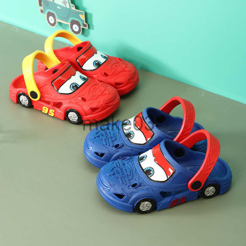 slippers Summer 1-3 years old 2 boys indoor car beach hole shoes Childrens baby anti-skid sandals J250403