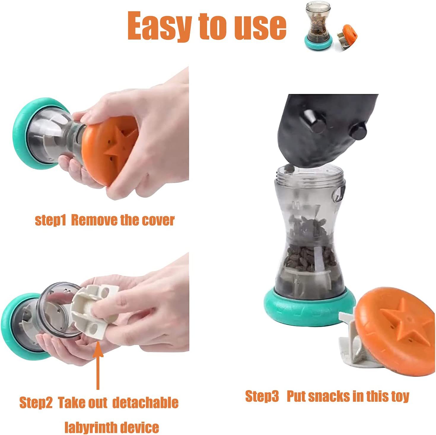 Update Pet Supplies -Selling And Dog Toys Puzzle Entertainment Bell Rolling Food Dispenser Automatic Feeder