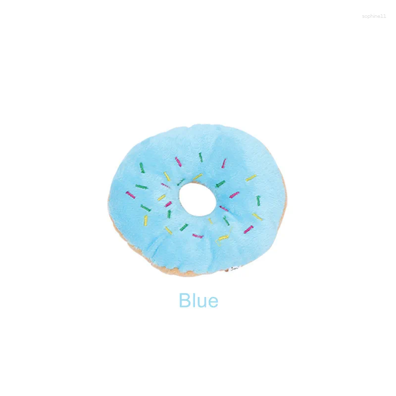 Update Soft Dog Donuts Plush Pet Toys For Dogs Chew Toy Cute Puppy Squeaker Sound Funny Small Medium Interactive