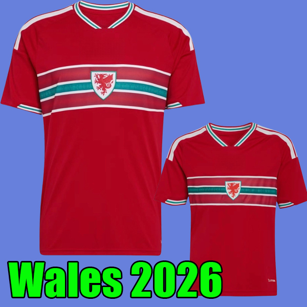 2026 World Cup Wales soccer jerseys JAMES BALE Men Home Away goalkeeper Training fans player Welsh football shirts JOHNSON N.WILLIAMS RODON T.ROBERTS MOORE THOMAS