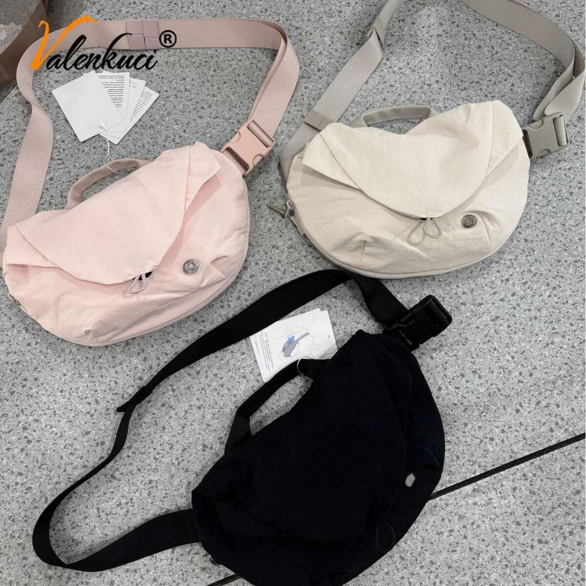 L-Fashionable Spring Summer New Crossbody Bag Men's And Fiess Waist Women's New Casual Sports Chest Bag Women LU