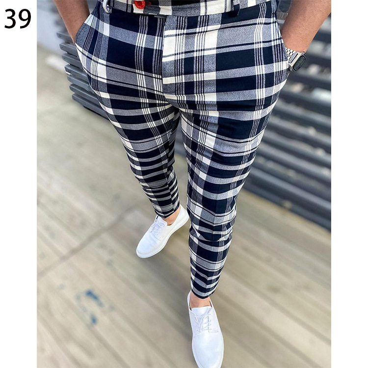 Designer mens Pants Fashion Luxury Casual Slim Print Sport Pant high Street party mens pencil trouser Hip Hop S-3XL
