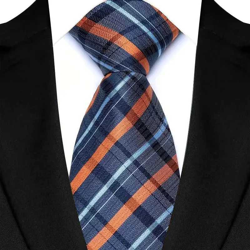 Luxury 8CM Mens Necktie Plaid Stripes Floral Tie For Man Gro Jacquard Woven Neck Tie For Business Wedding Party X250407
