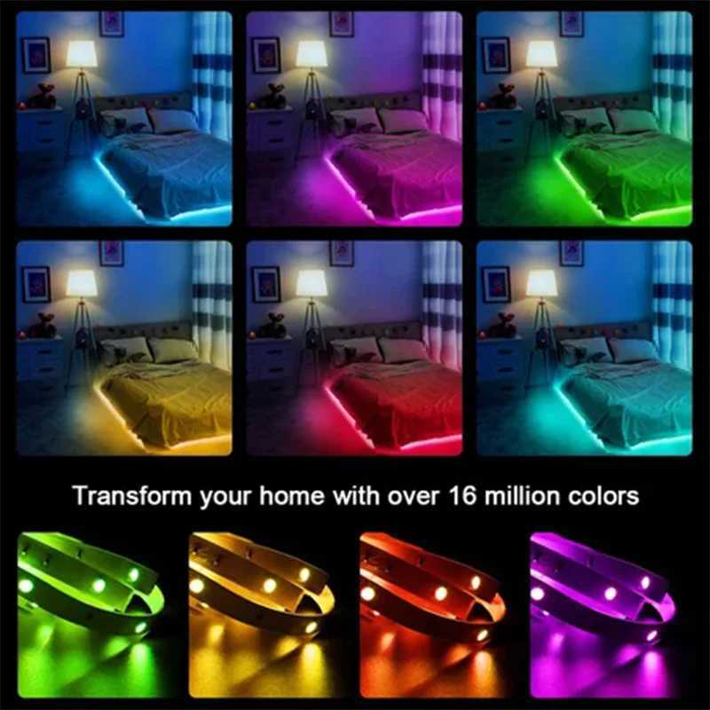 5V USB LED Lights 5050 RGB Led Strip Light Mutlicolor Lamp App Control Sync Music TV Backlight Tape for Room Decoration W251107