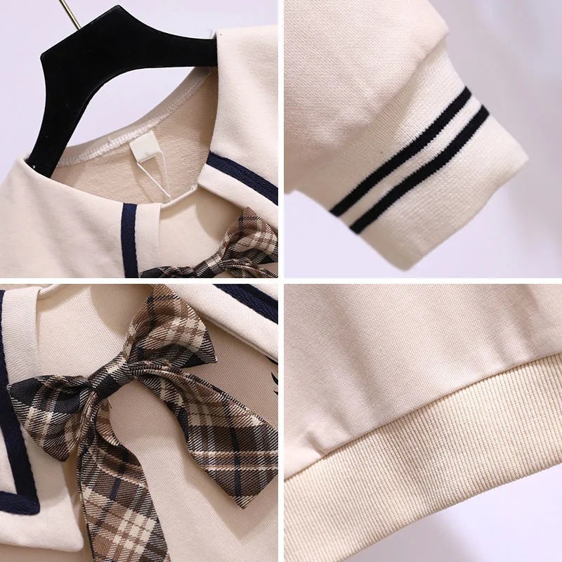 Ddmyshoesvip Girls Hoodie Spring And Autumn New Style Children S Western Style Thin Style Doll Collar Medium Size Children S Baby Girl Autumn Casual T
