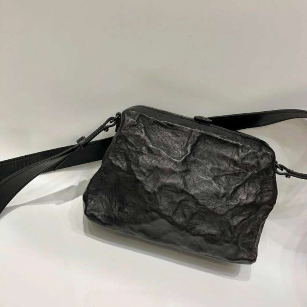 Vintage Cool Sheepskin Shoulder Bag For Women Stone Pattern Handbags Crossbody Genuine Leather Zipper Small Messenger Bags Purse