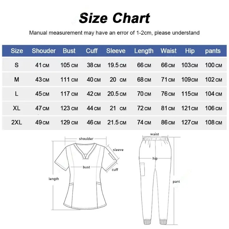 High Quality Clothing for Women Uniform Nurse Lab Coat Unisex Wholesale Tops and Pants Suits Nursing Scrubs Uniforms Set 250402
