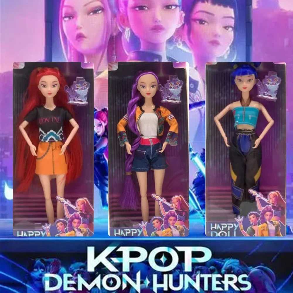 HOT anime K Pop Demon Hunters Group of Witch Hunters High Appearance Glue Doll Girl Heart Decorative Doll Holiday Gifts Z251107