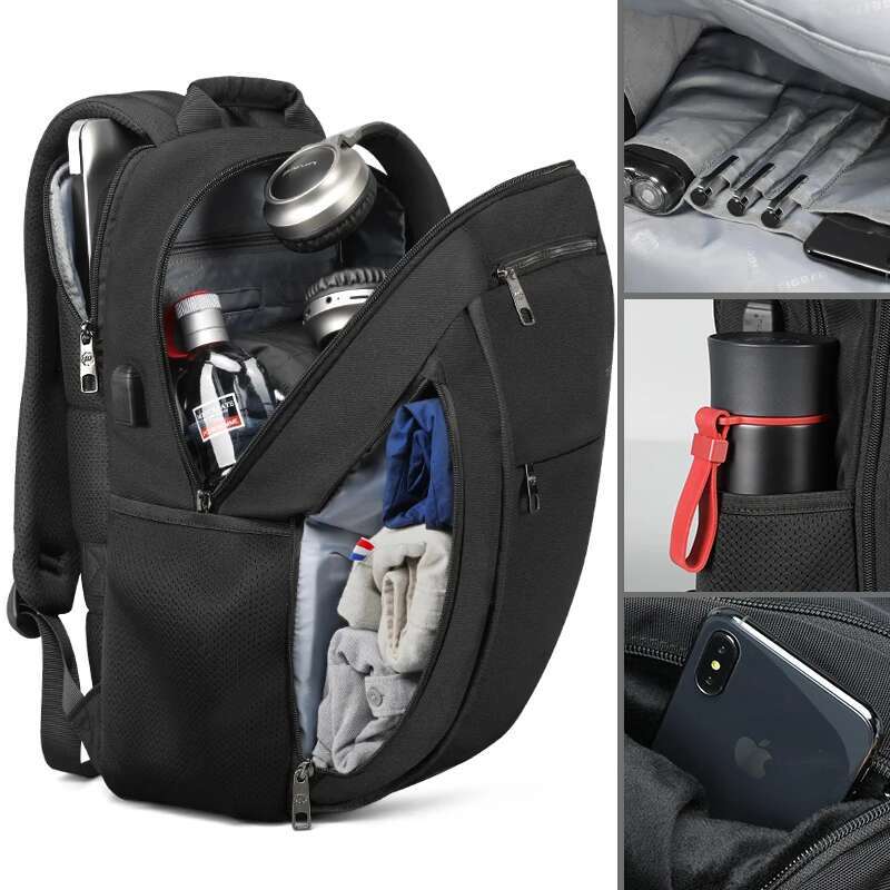 Tigernu New Anti Foug Casual USB Charging For 15.6 17Inch Laptop Splashproof Men Women Fashion Backpack