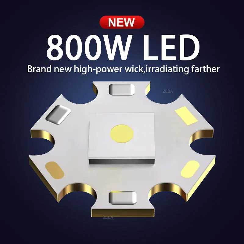 20000000LM Most Powerful LED Flashlight USB Rechargeable Lamp 800W LED Flashlights High Power Zoom Torch Long Shot 2500MW251106