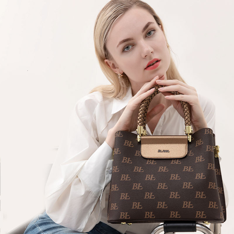 Light Luxury Designer Bag Women's Retro Fashion Large Capacity Tote Commuter Mom Crossbody Shoulder Bag
