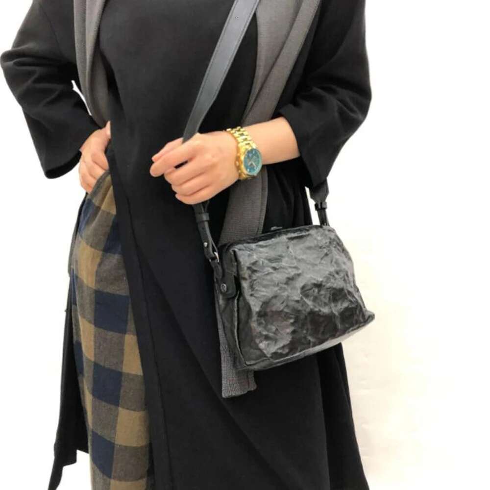 Vintage Cool Sheepskin Shoulder Bag For Women Stone Pattern Handbags Crossbody Genuine Leather Zipper Small Messenger Bags Purse