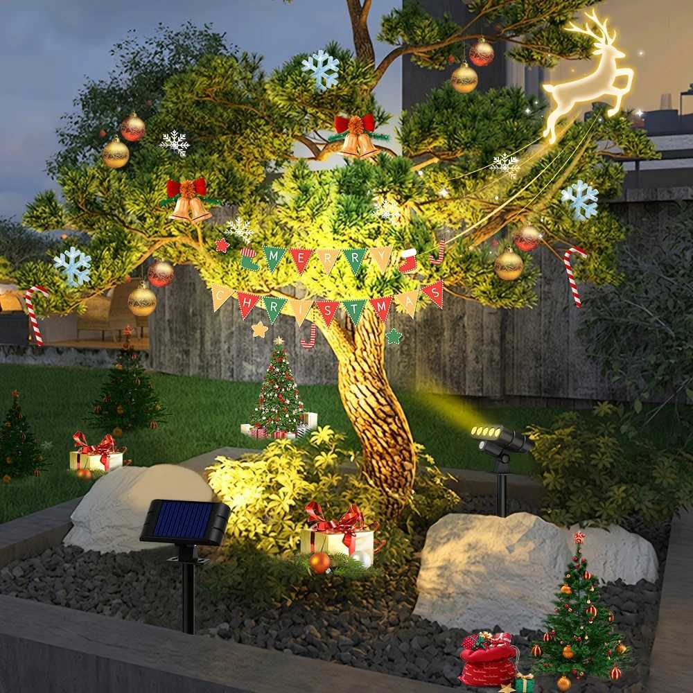 Solar Pathway LED Garden Festival Lights Outdoor Energy-Efficient Semi Flush Mount Lamps for Walkway Driveway Landscape Camping W251107