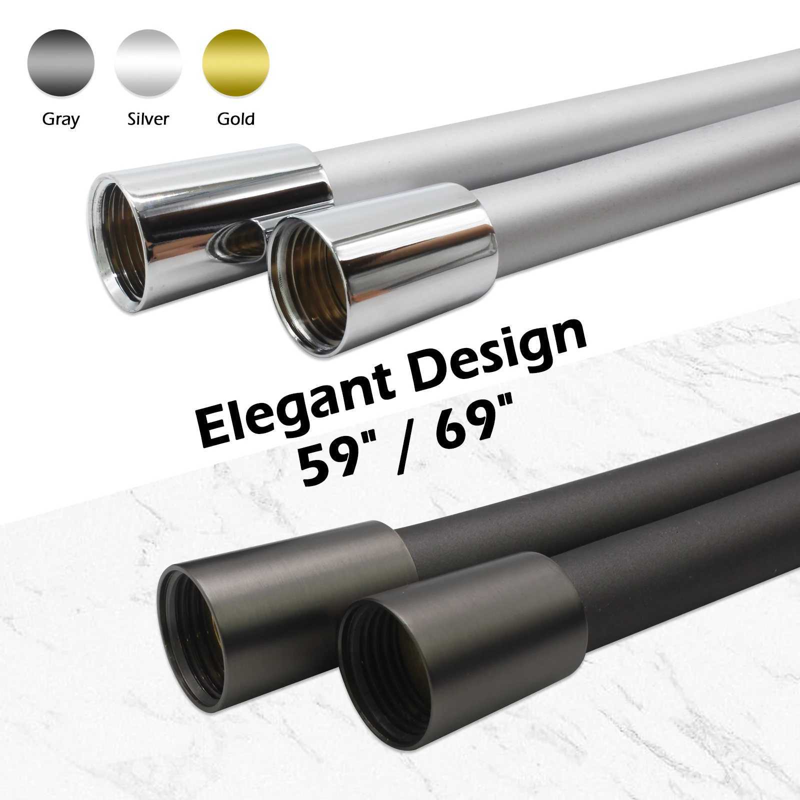 BRISKSPRING ible Silicone Shower hose 15M 175M Long Explosion Proof Shower Hose Plumbing Pipe Bathro Accessories Y251107