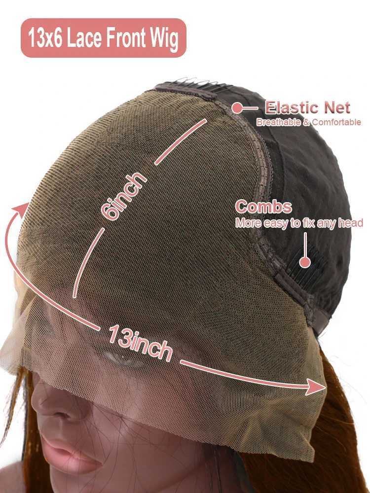 200 Chocolate Brown Deep Wave Human Hair Wig 30 40Inch Transparent Lace Frontal Wigs For Women 13x6 Lace Front Water Curly Wigs W251107