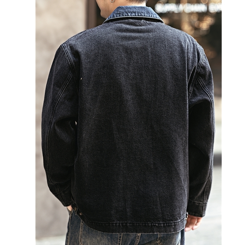 In the spring and autumn of American retro s will old denim jackets mens casual freight 250312