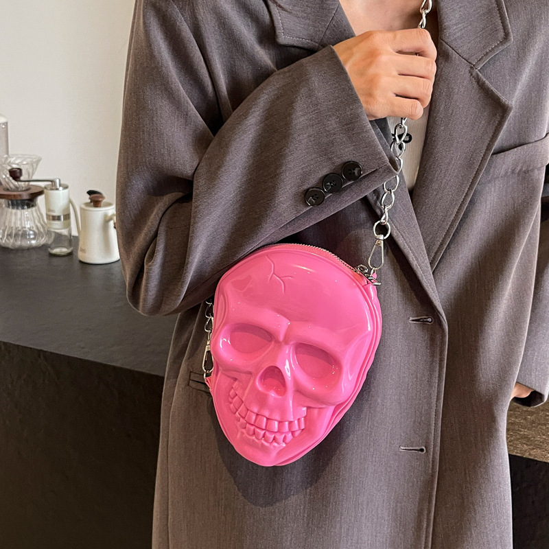 2025S Designer Women S Bag Shoulder Skull Coin Purse Mini Small Halloween Funny Crossbody Jelly Bag