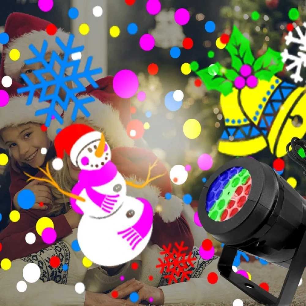 16 Pattern Christmas Projector Lights Outdoor/Indoor Holiday Projection LED Night Lamp for Home Xmas 2026 New Year Party Decor W251107