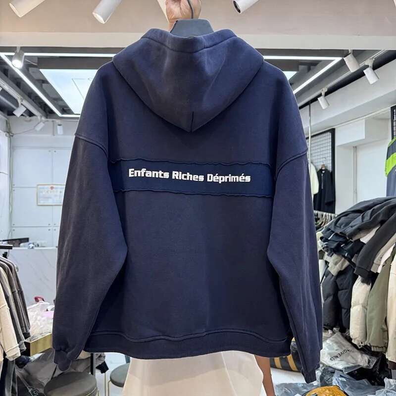 2024Aw New Short Wide Version Zipper Hoodie
