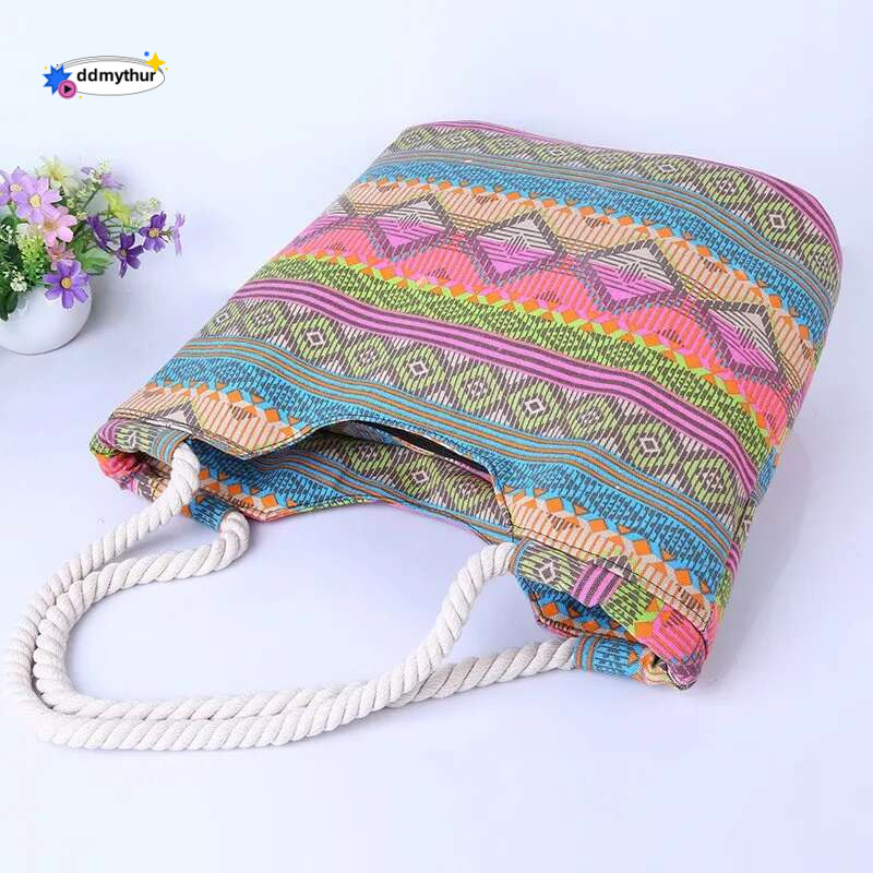 Casual Summer Beach Women Bag, Hot Sale High Quality Canvas Handbags, Fashion Shoulder Lunch Bag ddmythur