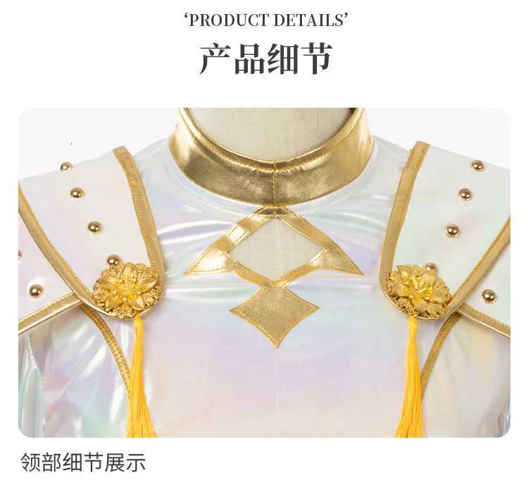 Kids White Performance Costume KPOP Huntrix Rumi Mira Zoey Cosplay Costume Wig KPop Demon Hunters Uniform Halloween Costume W251107