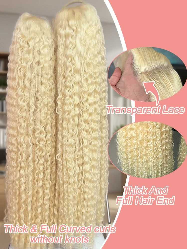 40 Inch Blonde 613 HD Lace Frontal Wig 13x6 Curly Wigs Preplucked Loose Deep Wave Wigs Human Hair 13x4 Lace Frontal Wig W251107
