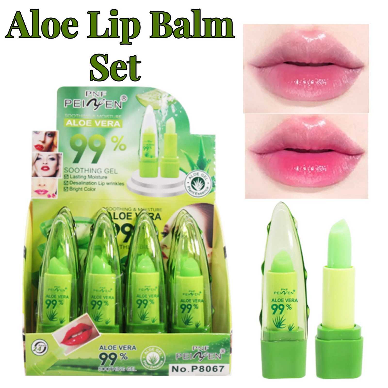 12 piece set of aloe extract lipstick color changing lipstick long-lasting moisturizing lipstick suitable for Valentines Day and holiday gifts W250407