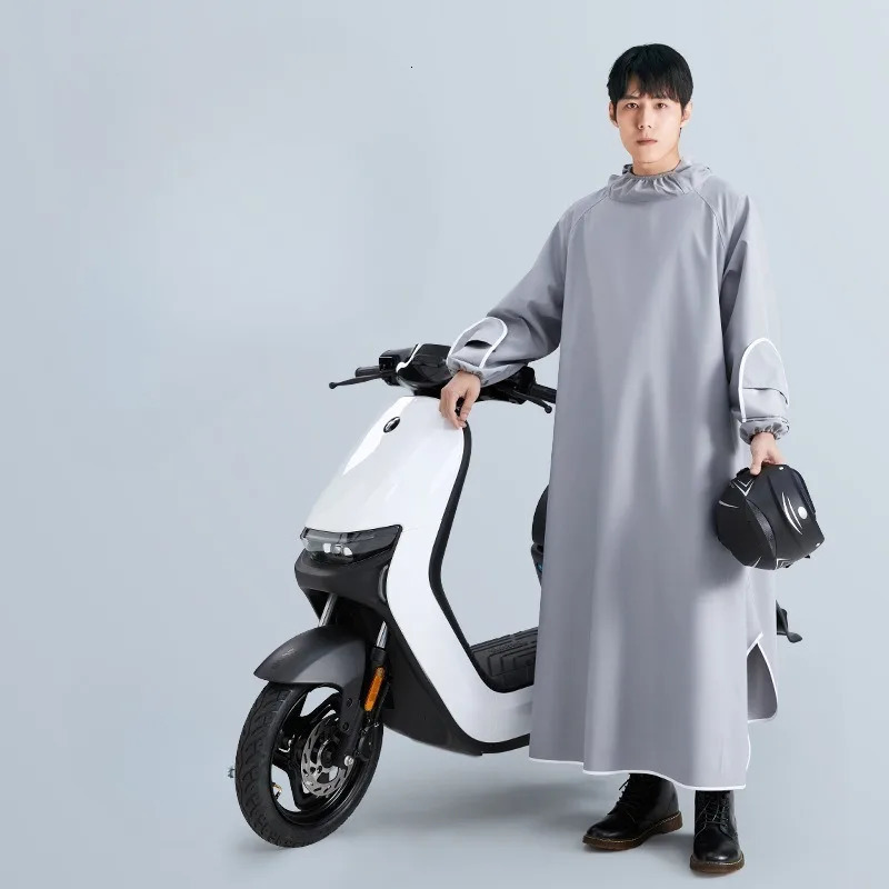 Electric motorcycle single piece raincoat mens bicycle clothing long full body raincoat outdoor raincoat 250403